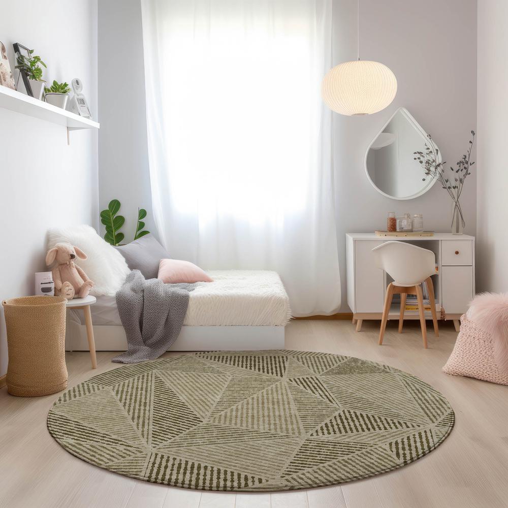Chantille ACN618 Brown 8' x 8' Rug. Picture 6