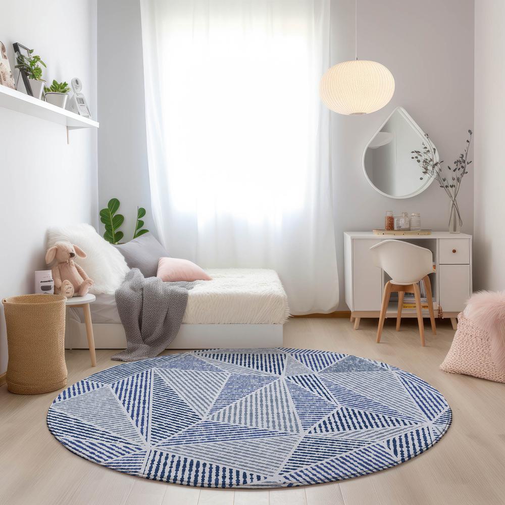 Chantille ACN618 Blue 8' x 8' Rug. Picture 6