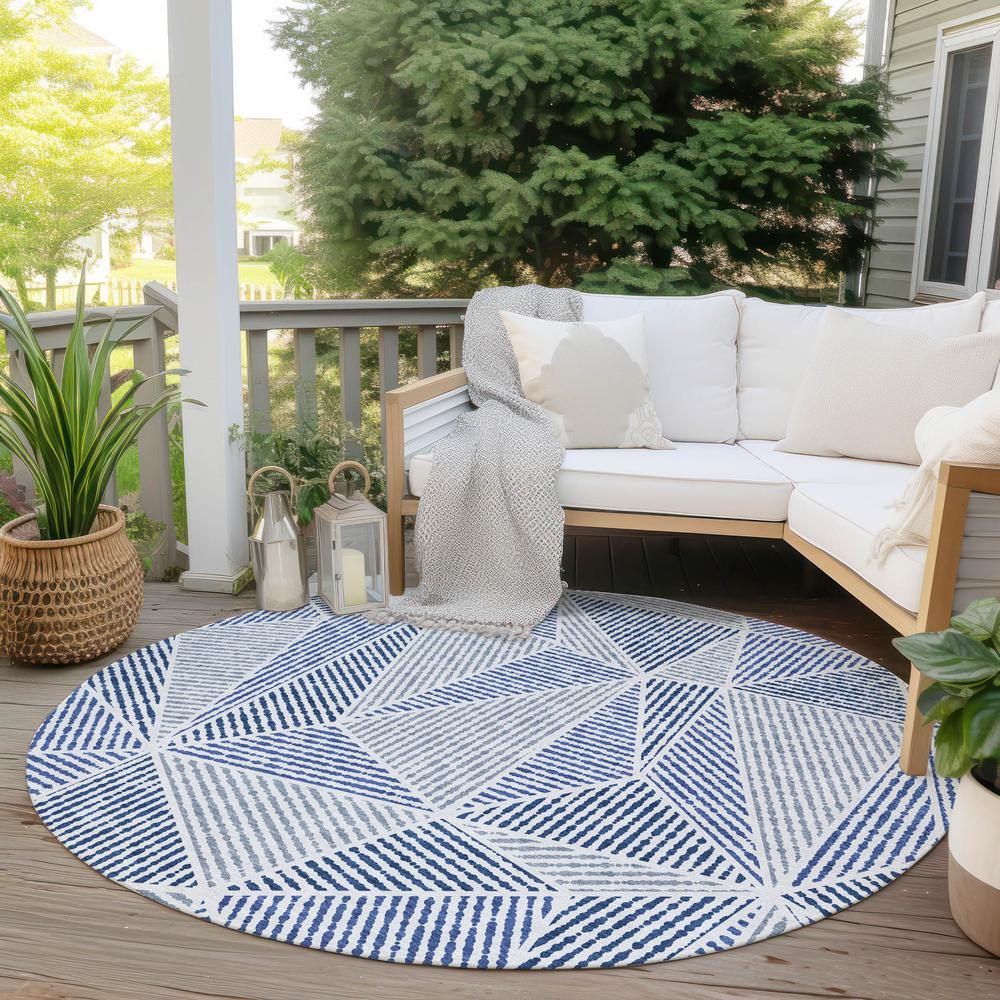 Chantille ACN618 Blue 8' x 8' Rug. Picture 7