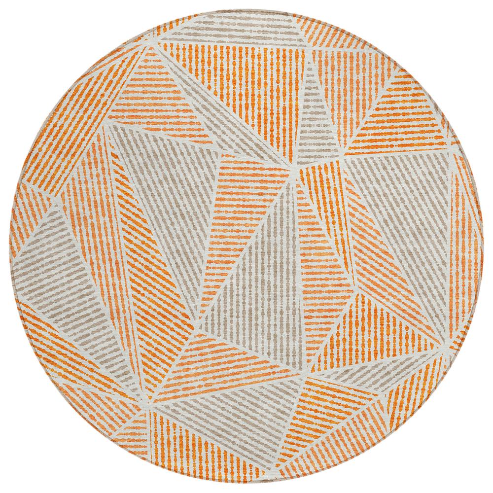 Chantille ACN618 Orange 8' x 8' Rug. Picture 1