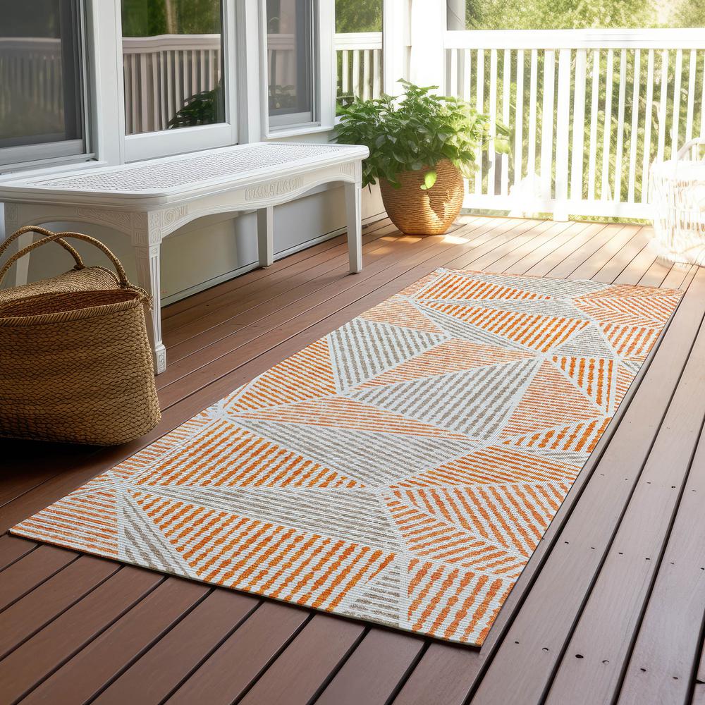 Chantille ACN618 Orange 2'3" x 7'6" Rug. Picture 7