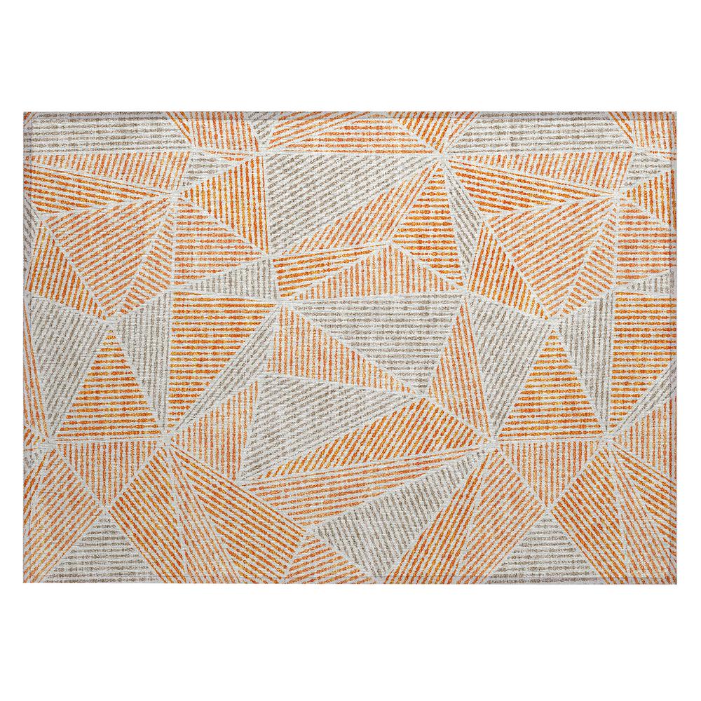 Chantille ACN618 Orange 1'8" x 2'6" Rug. Picture 1