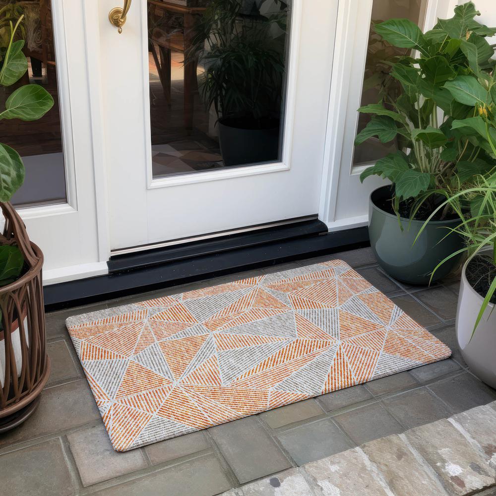 Chantille ACN618 Orange 1'8" x 2'6" Rug. Picture 7