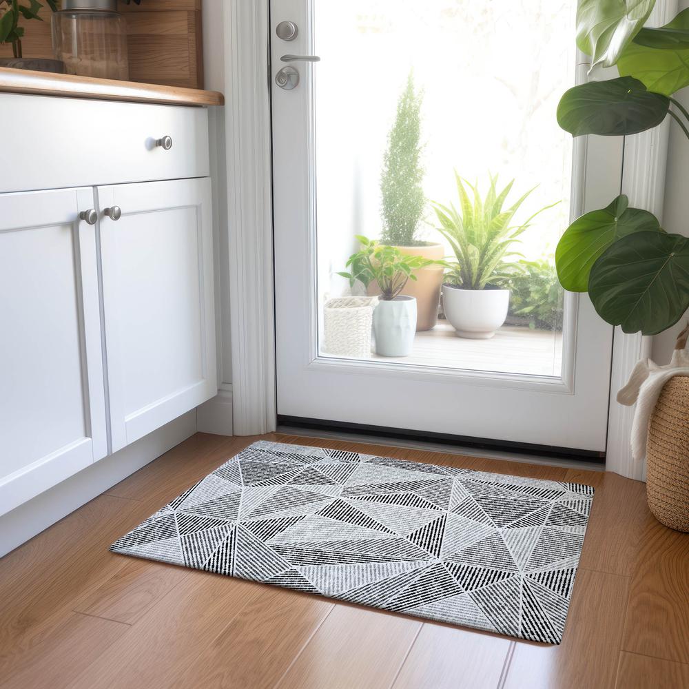 Chantille ACN618 Gray 1'8" x 2'6" Rug. Picture 7