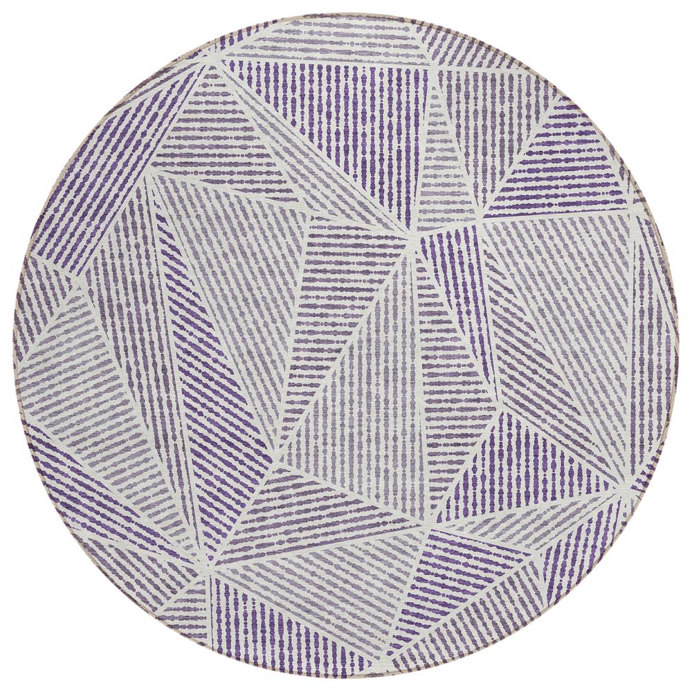 Chantille ACN618 Purple 8' x 8' Rug. Picture 1