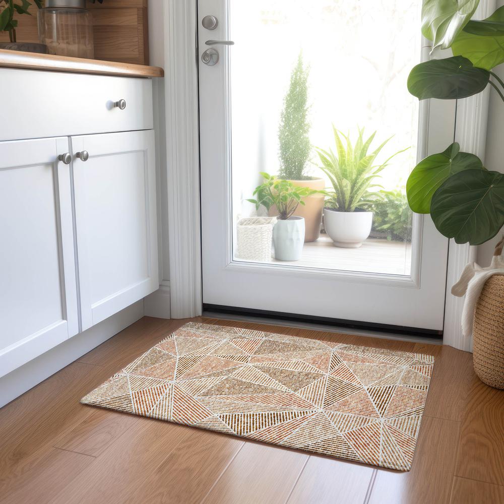 Chantille ACN618 Orange 1'8" x 2'6" Rug. Picture 6