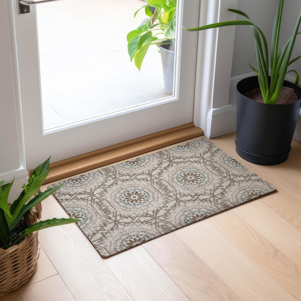Chantille ACN619 Brown 1'8" x 2'6" Rug. Picture 6
