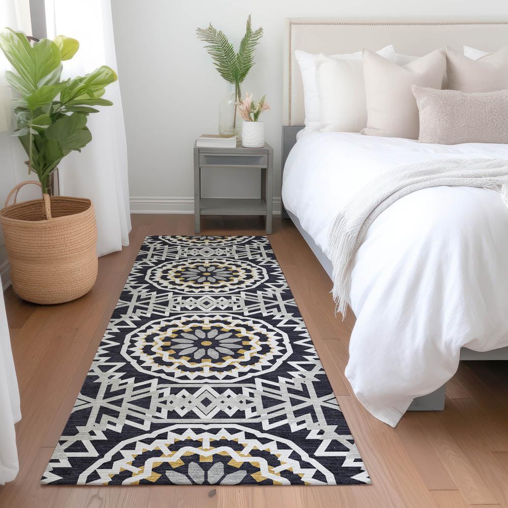 Chantille ACN619 Black 2'3" x 7'6" Rug. Picture 6