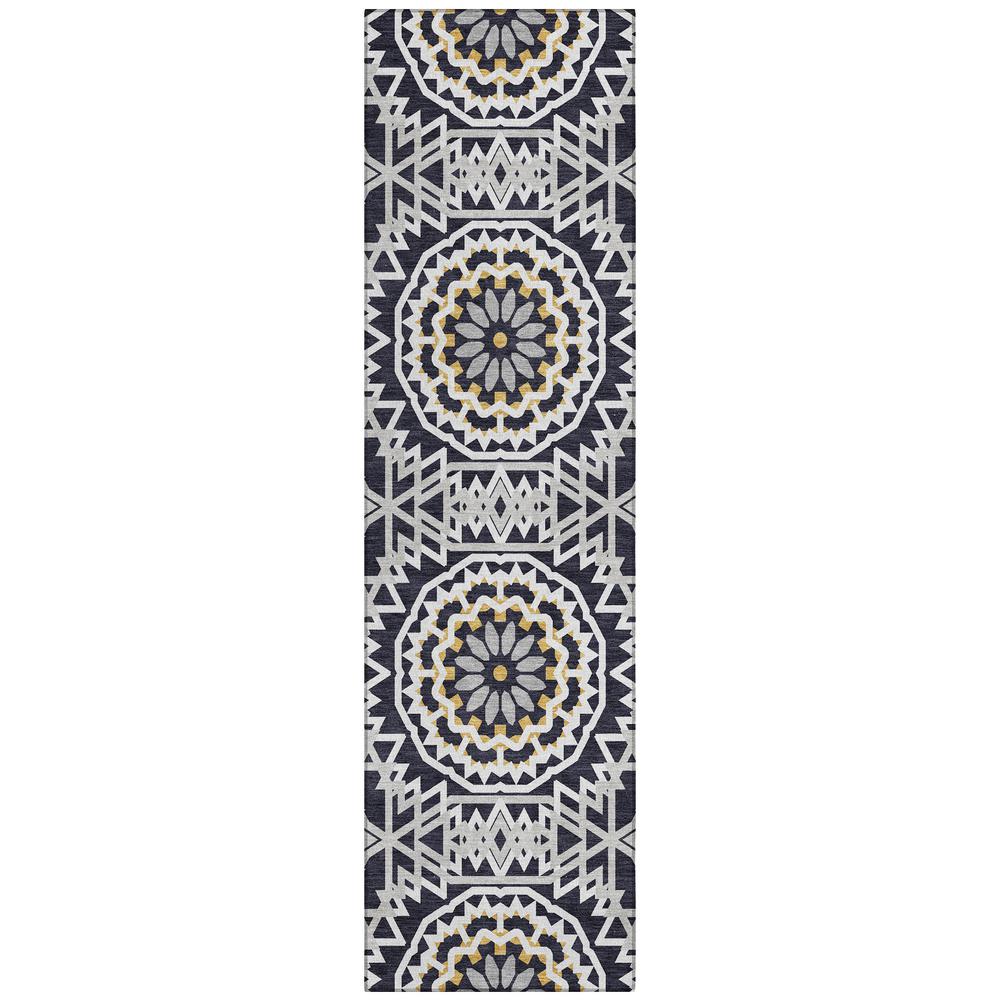 Chantille ACN619 Black 2'3" x 7'6" Rug. Picture 1