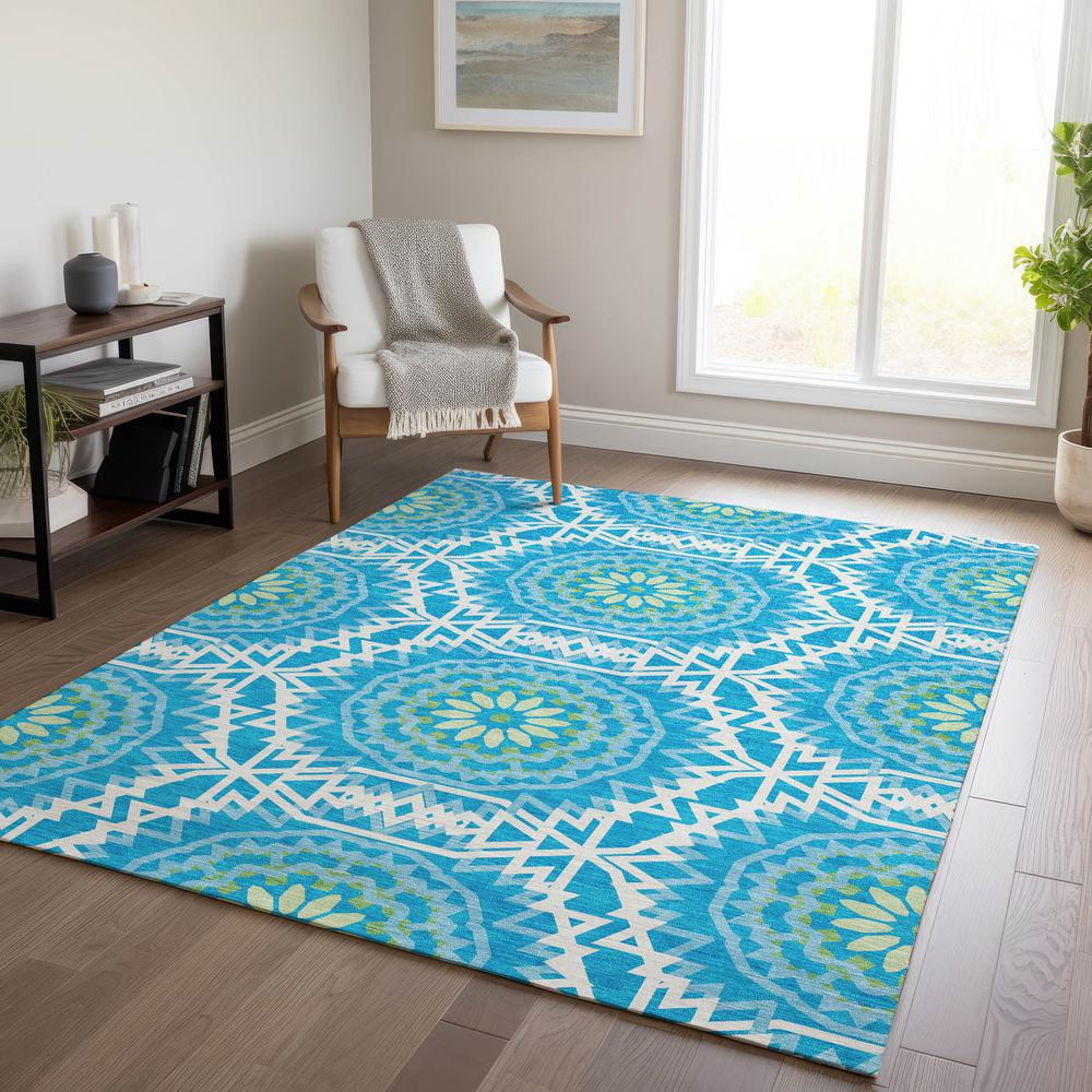 Chantille ACN619 Blue 2'6" x 3'10" Rug. Picture 6