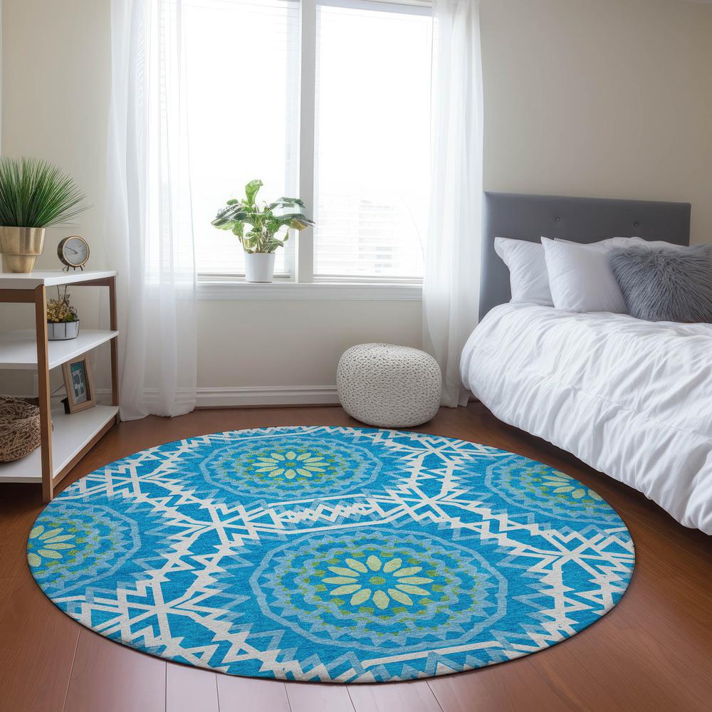 Chantille ACN619 Blue 8' x 8' Rug. Picture 6