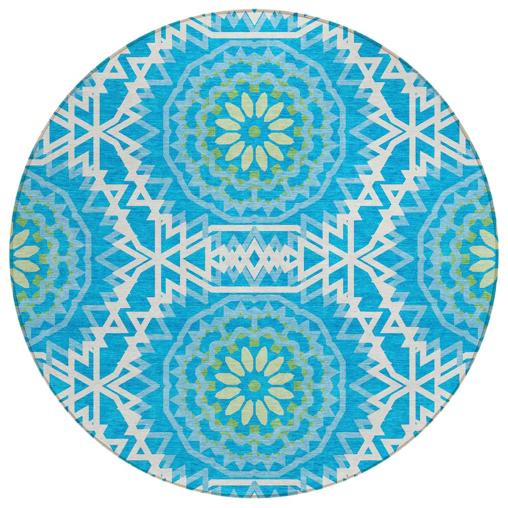 Chantille ACN619 Blue 8' x 8' Rug. Picture 1