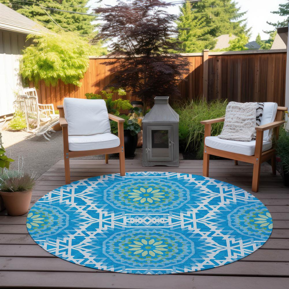 Chantille ACN619 Blue 8' x 8' Rug. Picture 7
