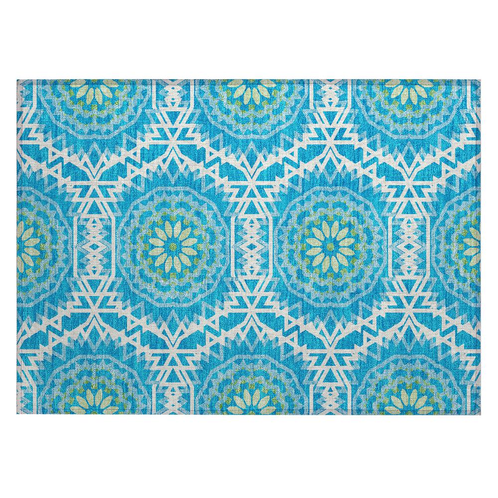 Chantille ACN619 Blue 1'8" x 2'6" Rug. Picture 1