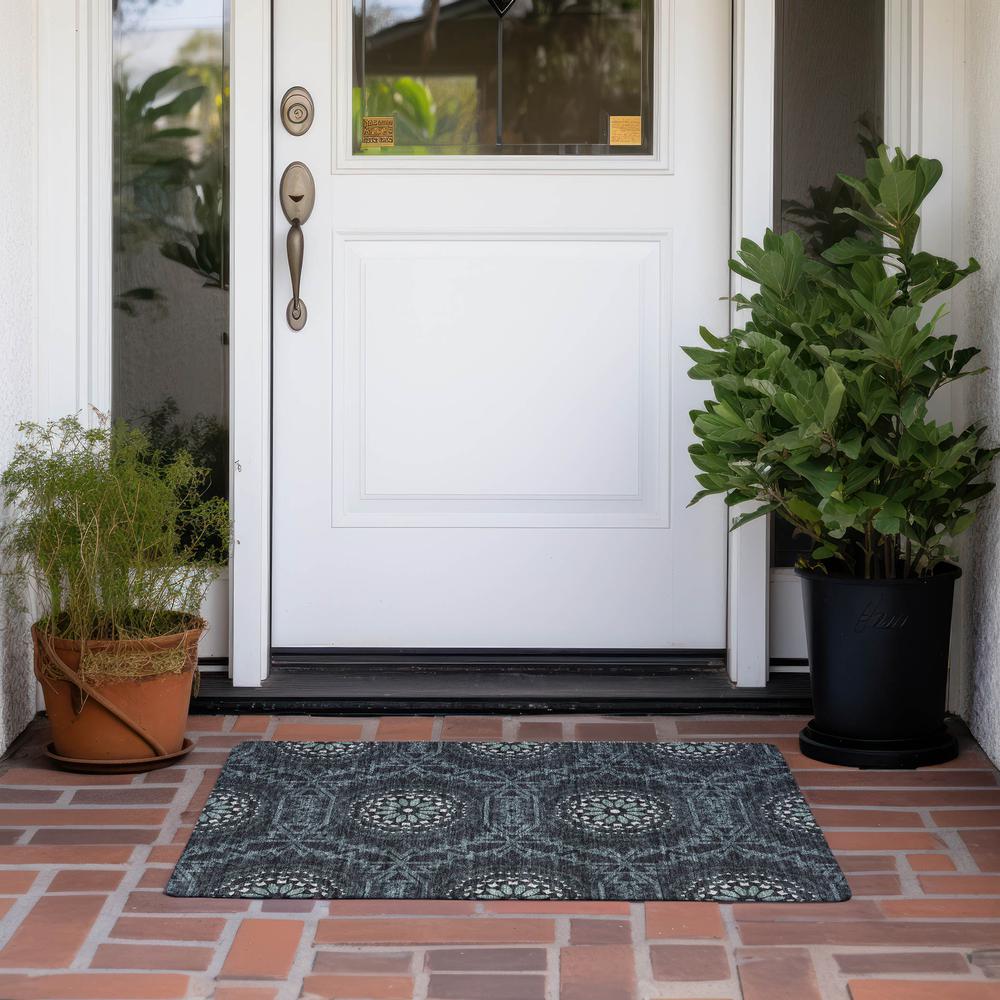 Chantille ACN619 Gray 1'8" x 2'6" Rug. Picture 7