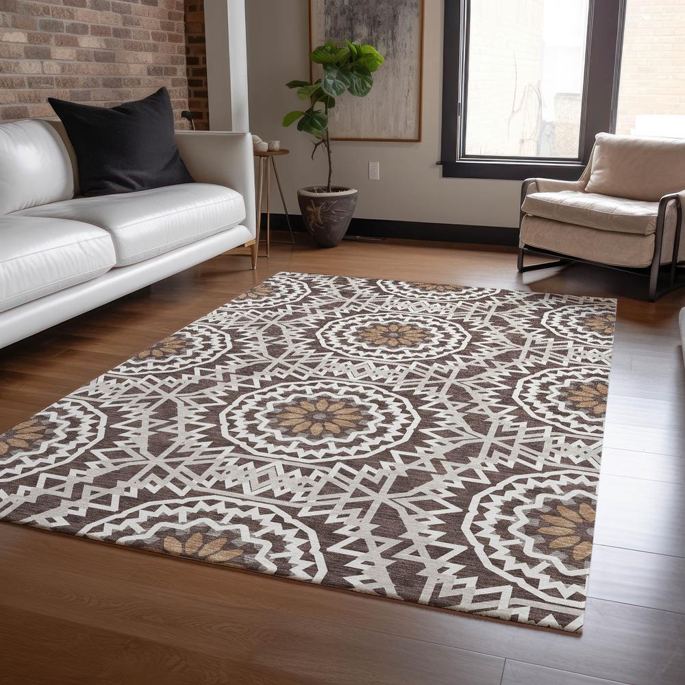 Chantille ACN619 Brown 2'6" x 3'10" Rug. Picture 7