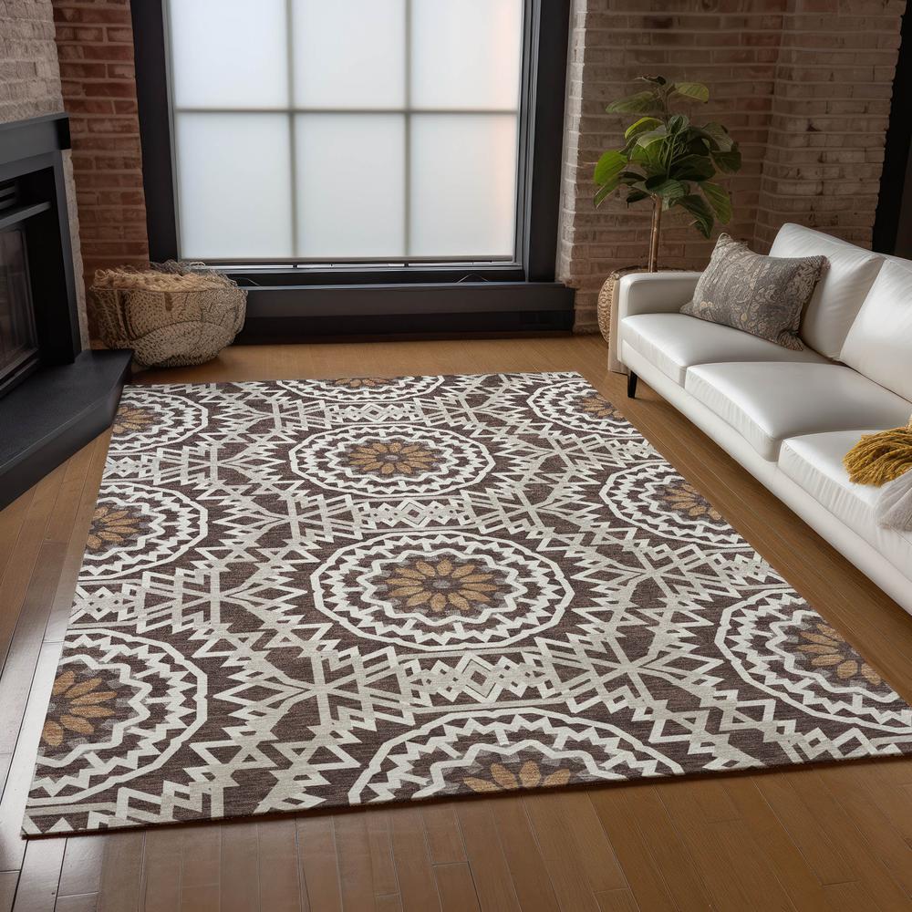 Chantille ACN619 Brown 2'6" x 3'10" Rug. Picture 8
