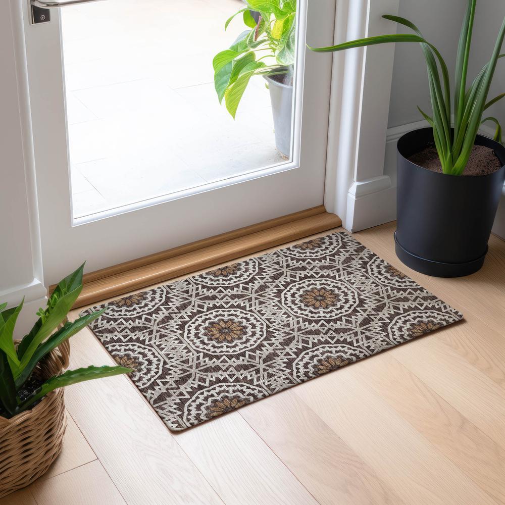 Chantille ACN619 Brown 1'8" x 2'6" Rug. Picture 6