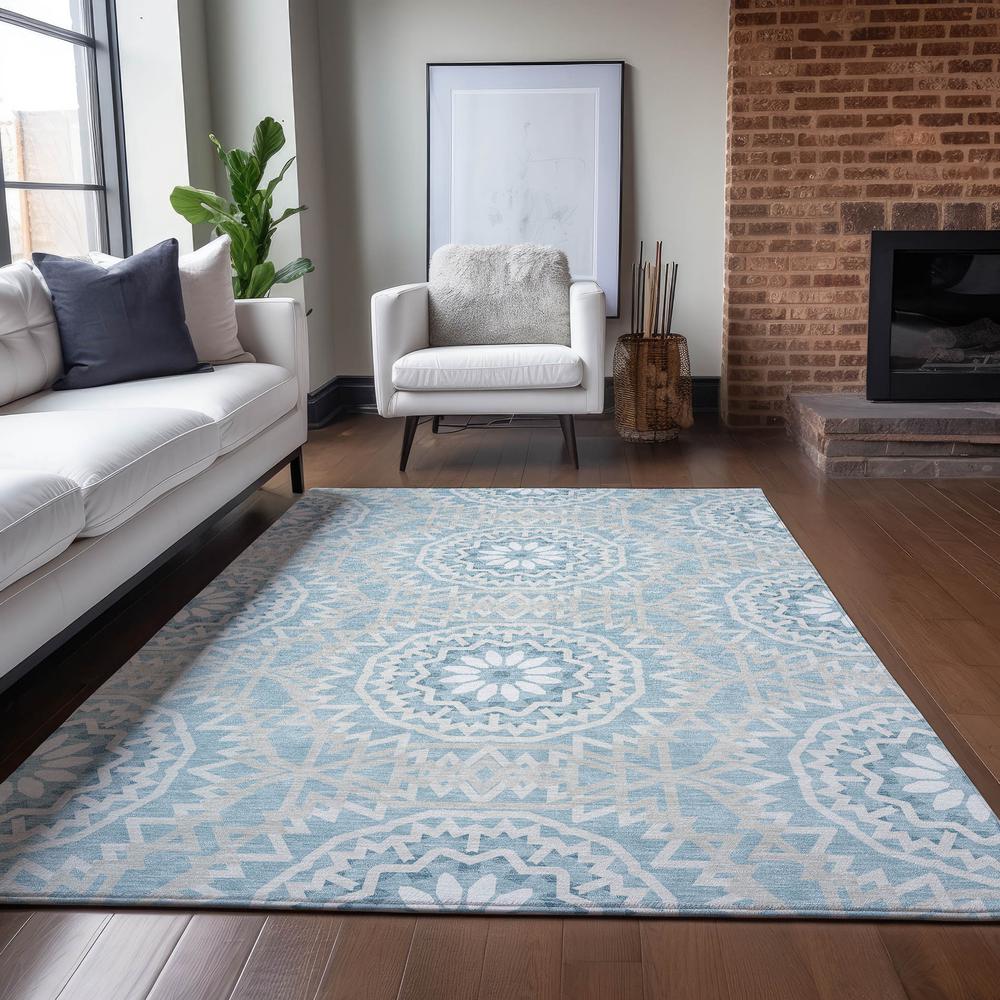 Chantille ACN619 Blue 2'6" x 3'10" Rug. Picture 7