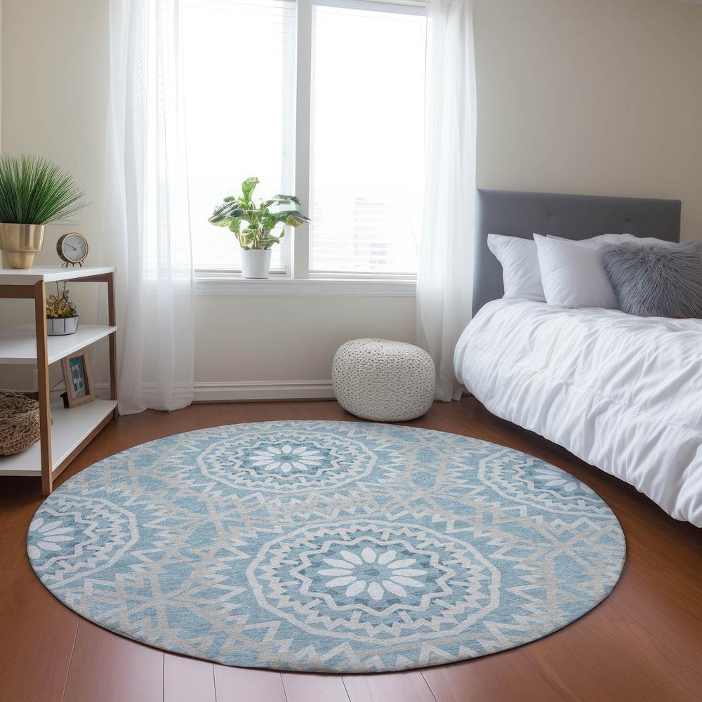 Chantille ACN619 Blue 8' x 8' Rug. Picture 6