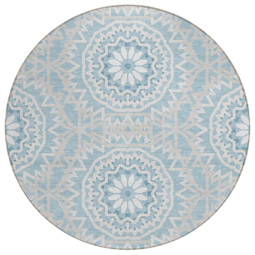 Chantille ACN619 Blue 8' x 8' Rug. Picture 1