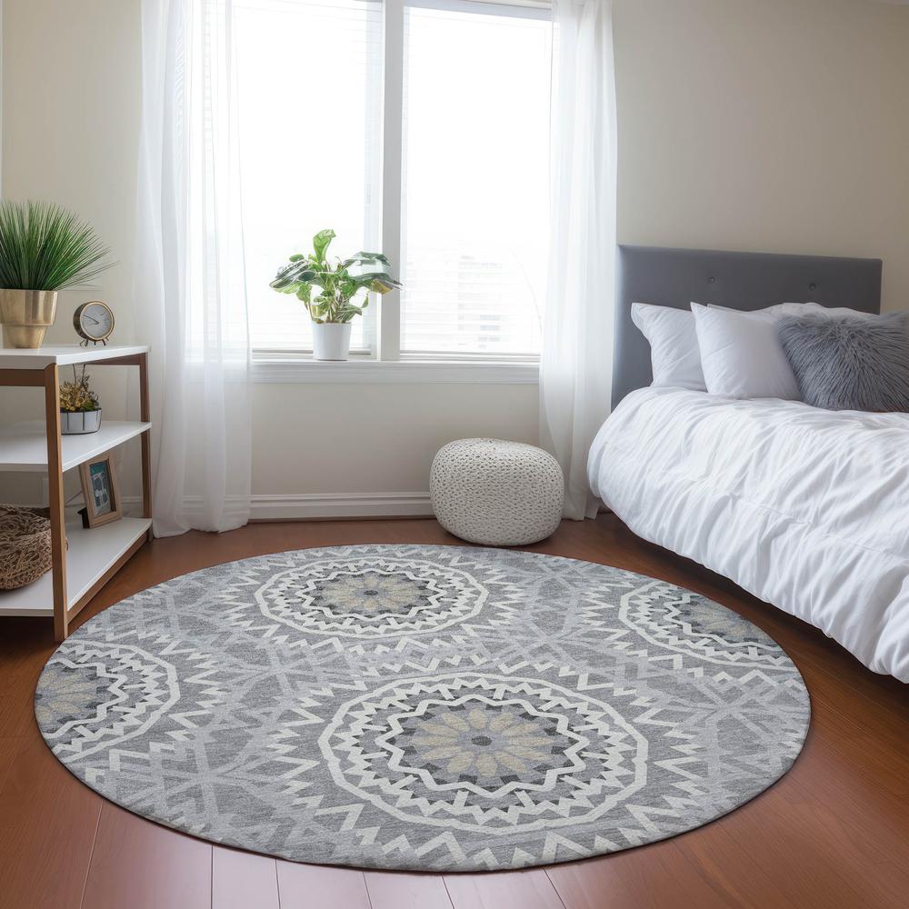 Chantille ACN619 Gray 8' x 8' Rug. Picture 6
