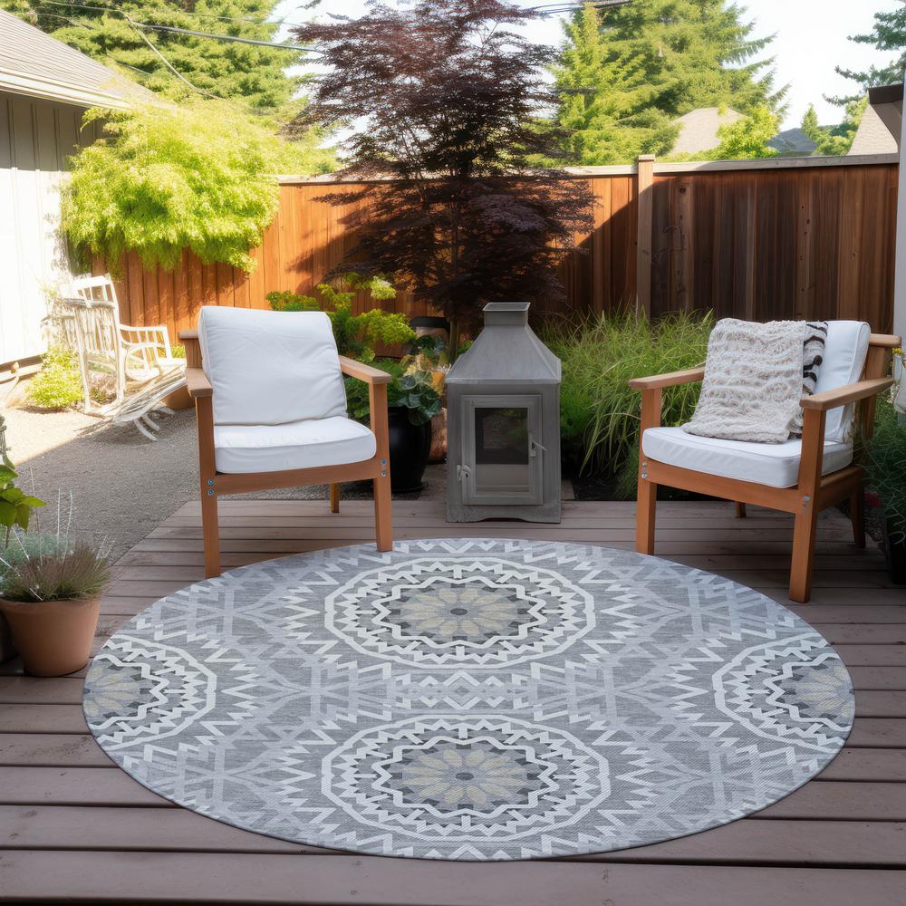 Chantille ACN619 Gray 8' x 8' Rug. Picture 7