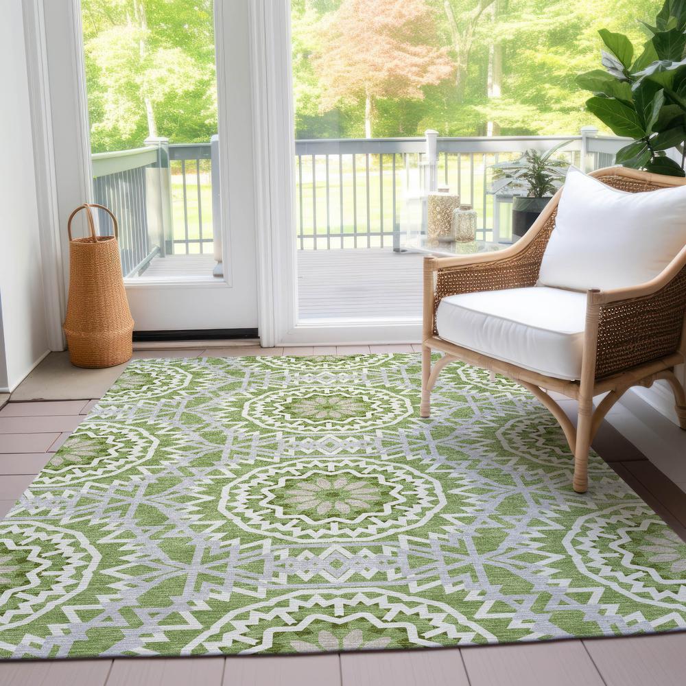 Chantille ACN619 Green 2'6" x 3'10" Rug. Picture 8
