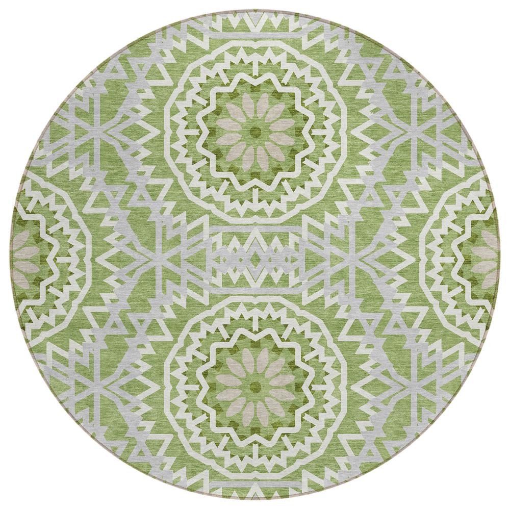 Chantille ACN619 Green 8' x 8' Rug. Picture 1