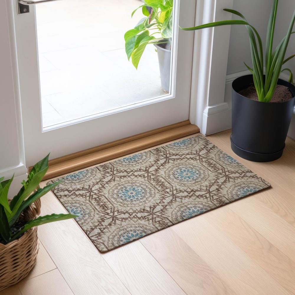 Chantille ACN619 Brown 1'8" x 2'6" Rug. Picture 6