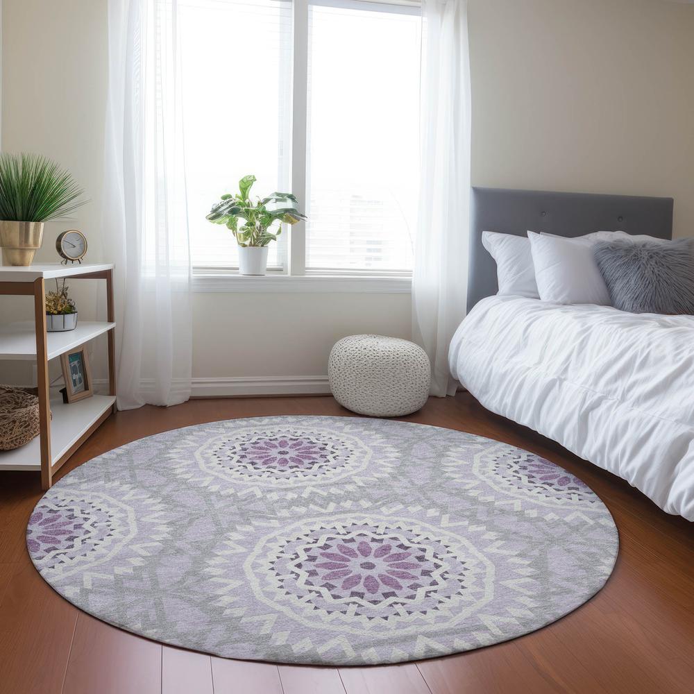 Chantille ACN619 Purple 8' x 8' Rug. Picture 6