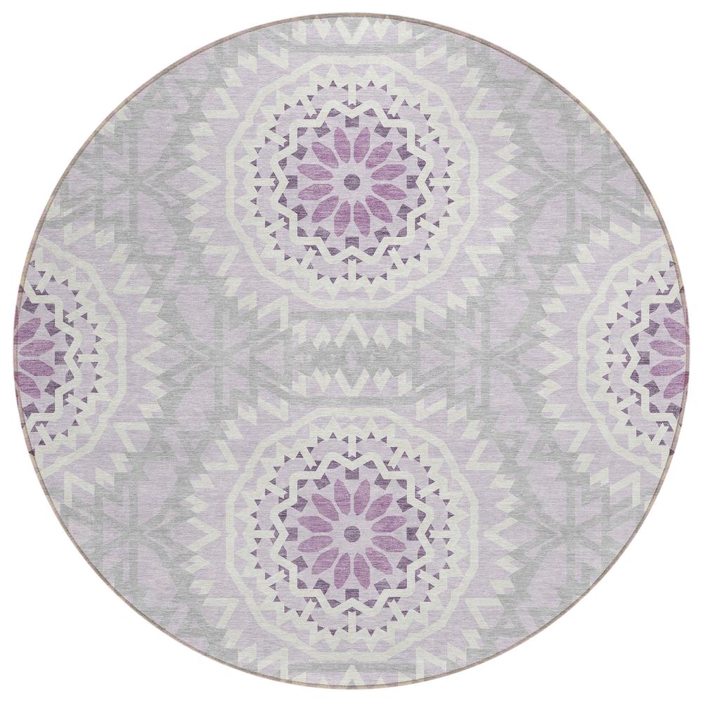 Chantille ACN619 Purple 8' x 8' Rug. Picture 1