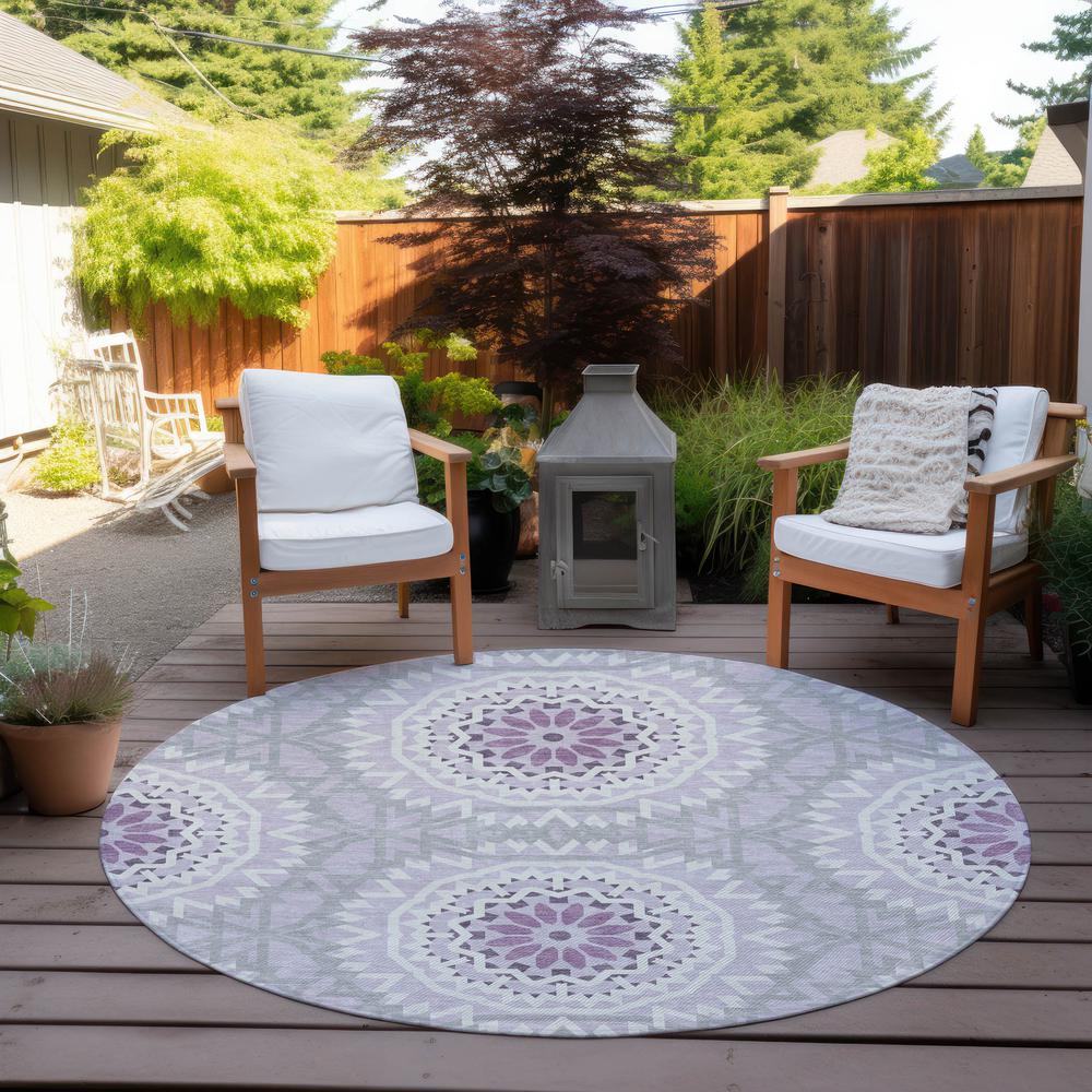 Chantille ACN619 Purple 8' x 8' Rug. Picture 7