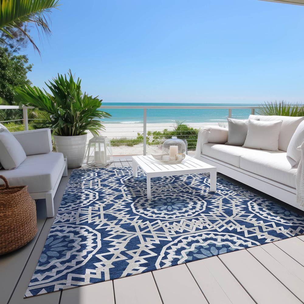 Chantille ACN619 Blue 2'6" x 3'10" Rug. Picture 8