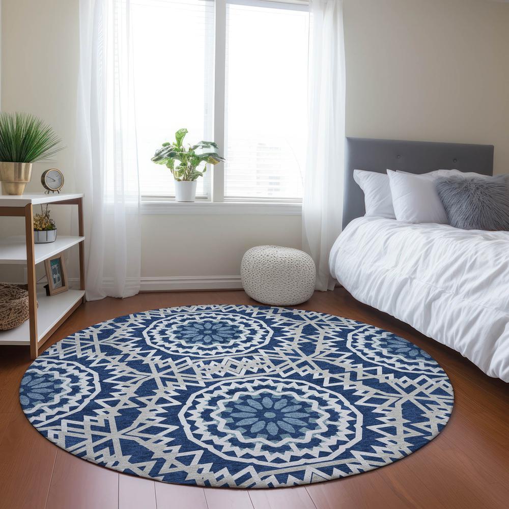 Chantille ACN619 Blue 8' x 8' Rug. Picture 6