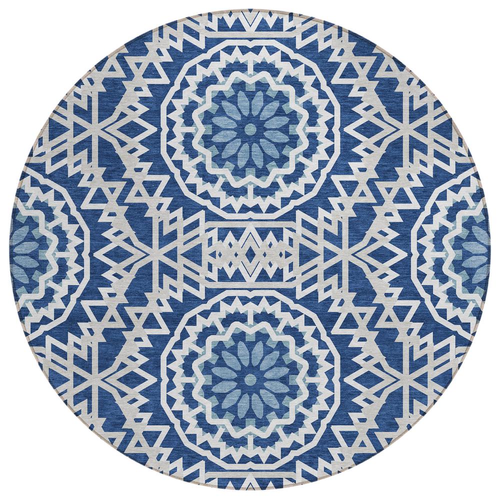 Chantille ACN619 Blue 8' x 8' Rug. Picture 1