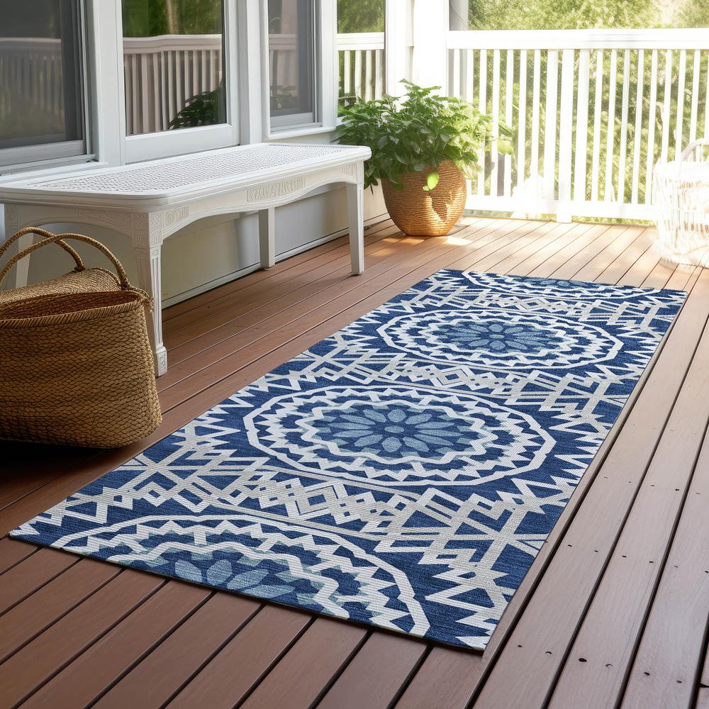 Chantille ACN619 Blue 2'3" x 7'6" Rug. Picture 7