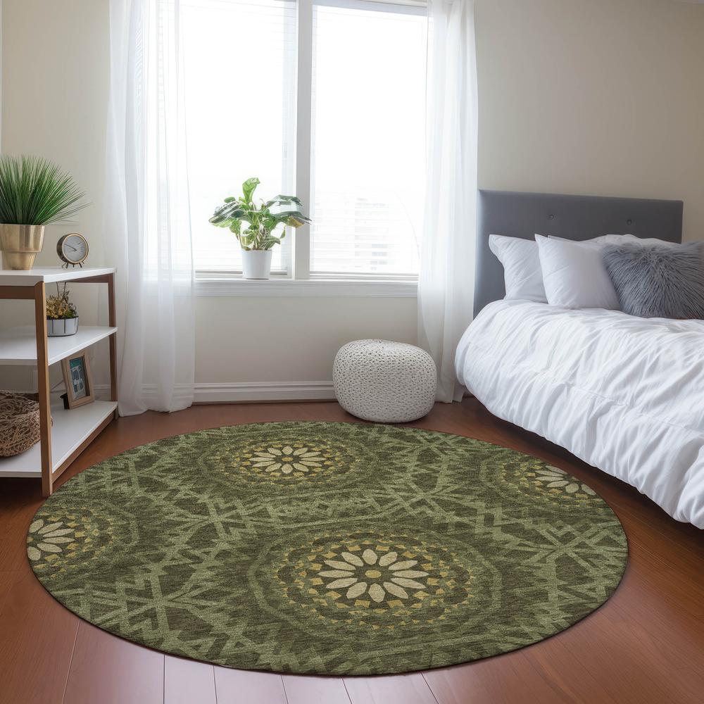 Chantille ACN619 Green 8' x 8' Rug. Picture 6