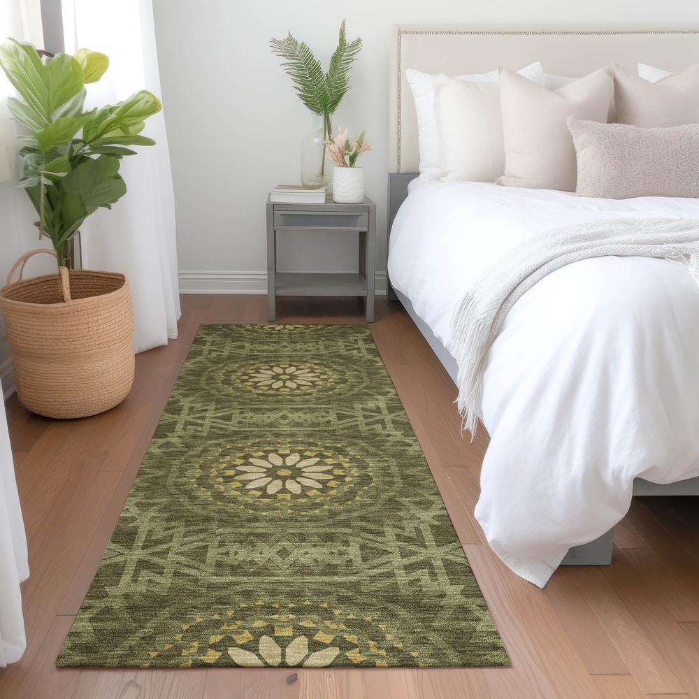 Chantille ACN619 Green 2'3" x 7'6" Rug. Picture 6