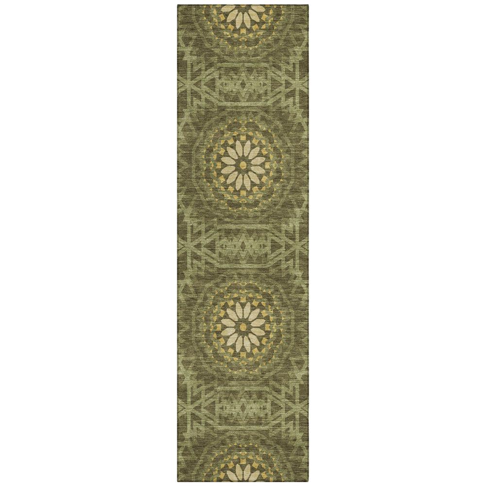 Chantille ACN619 Green 2'3" x 7'6" Rug. Picture 1
