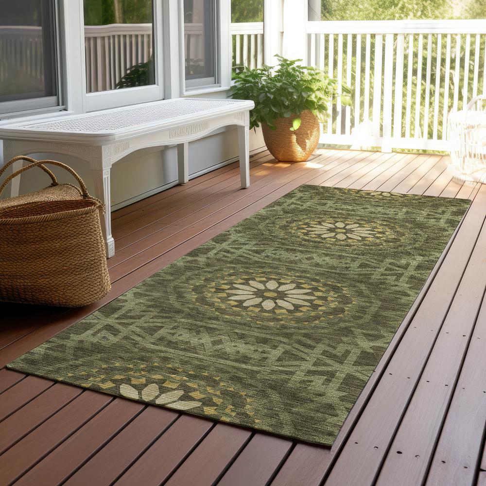 Chantille ACN619 Green 2'3" x 7'6" Rug. Picture 7