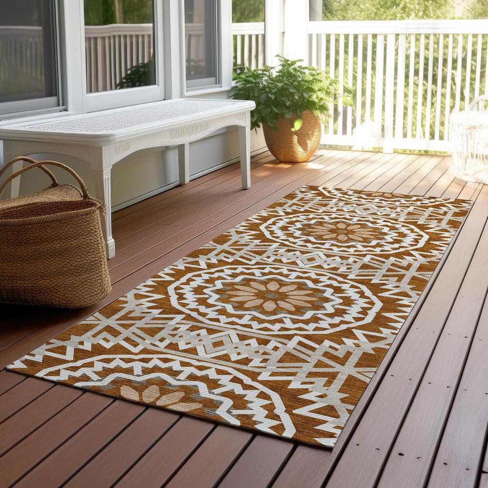 Chantille ACN619 Orange 2'3" x 7'6" Rug. Picture 7