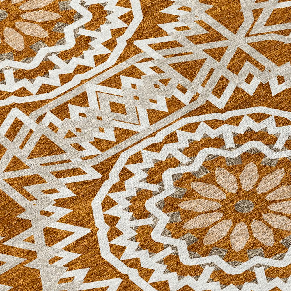 Chantille ACN619 Orange 1'8" x 2'6" Rug. Picture 5