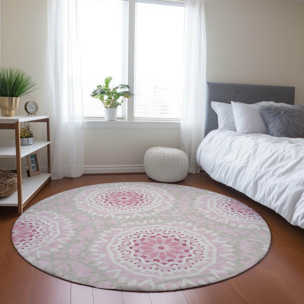 Chantille ACN619 Pink 8' x 8' Rug. Picture 6