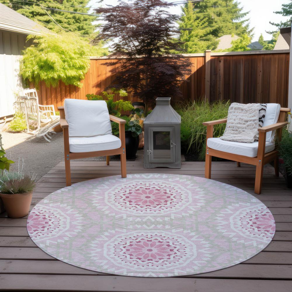 Chantille ACN619 Pink 8' x 8' Rug. Picture 7