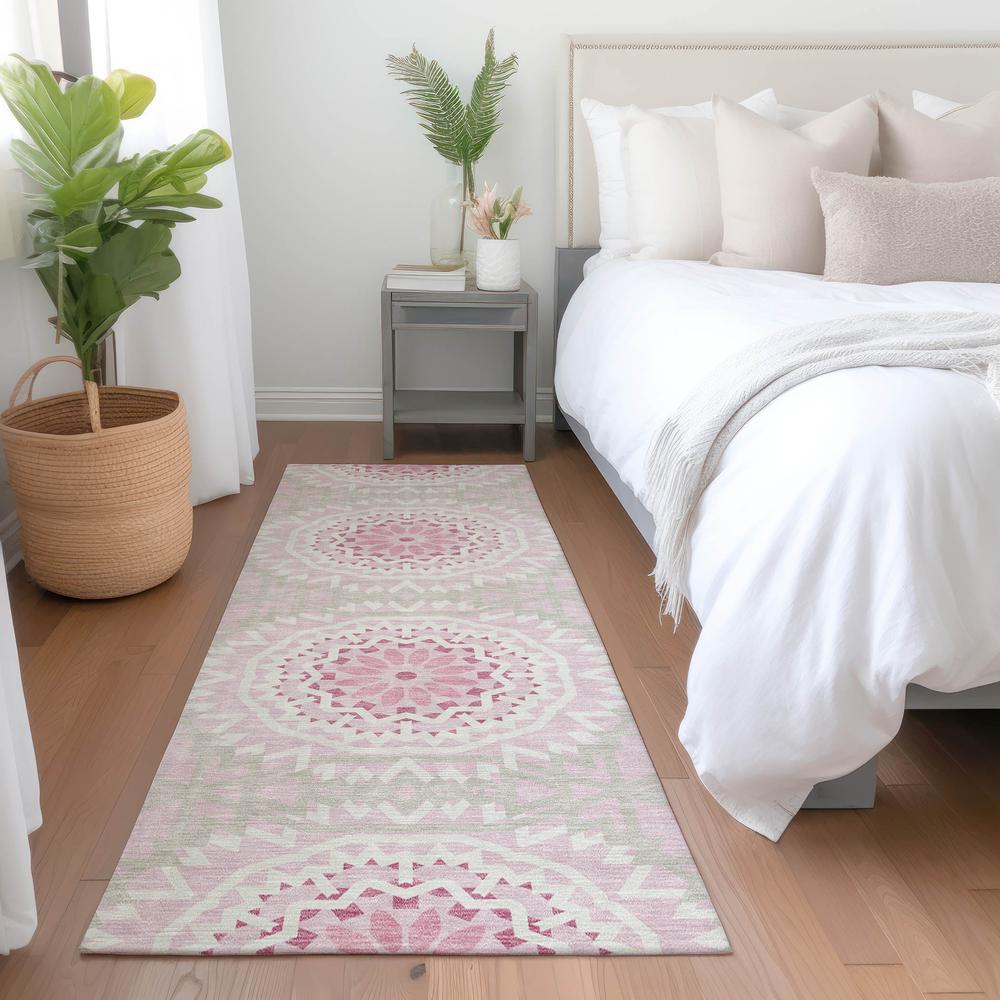Chantille ACN619 Pink 2'3" x 7'6" Rug. Picture 7