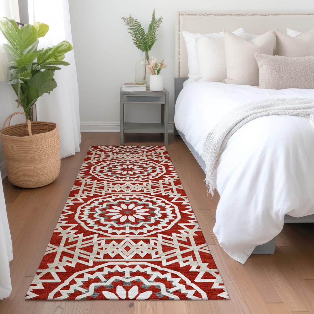 Chantille ACN619 Red 2'3" x 7'6" Rug. Picture 6
