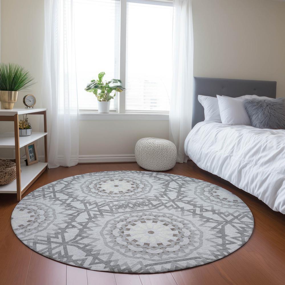 Chantille ACN619 Gray 8' x 8' Rug. Picture 6