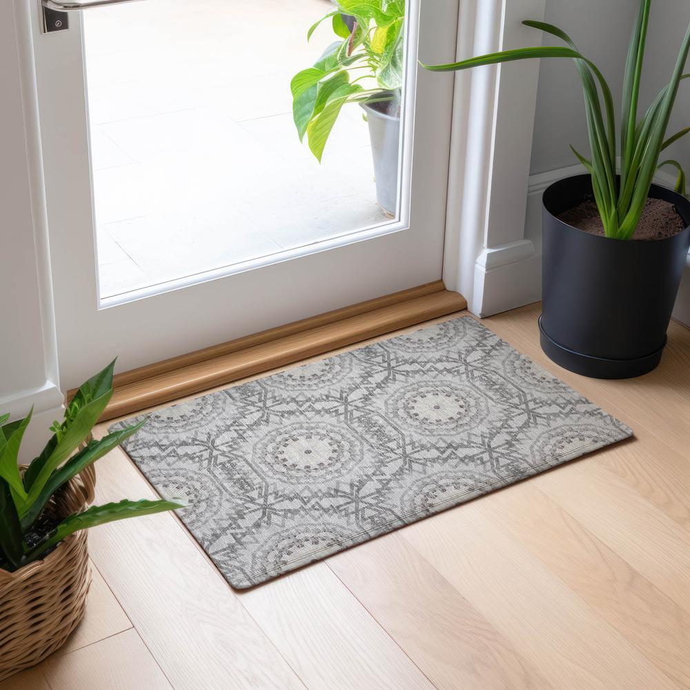 Chantille ACN619 Gray 1'8" x 2'6" Rug. Picture 6