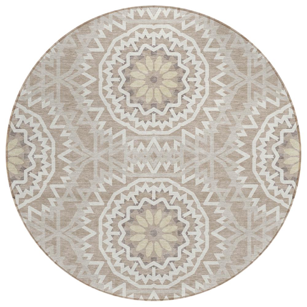 Chantille ACN619 Brown 8' x 8' Rug. Picture 1